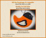 Baltimore Oriole Needle Felting Kit - Makes 3 Ornaments