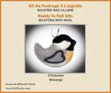 Chickadee Needle Felting Kit - Makes 3 Ornaments