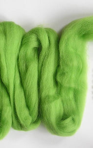 Lime Green Corriedale Wool