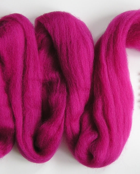 Magenta Corriedale Wool