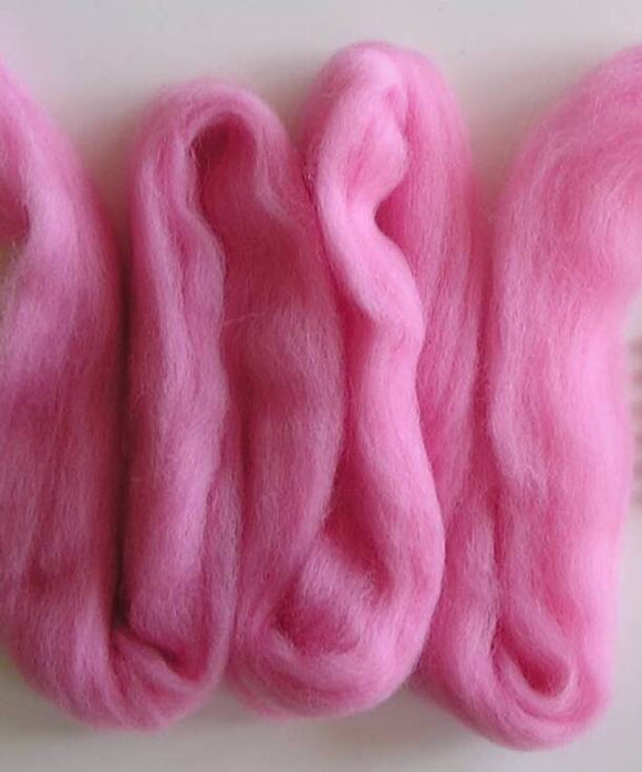 Pink Corriedale Wool